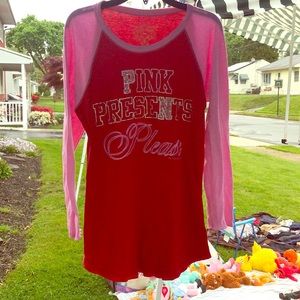 VS pink pajama shirt